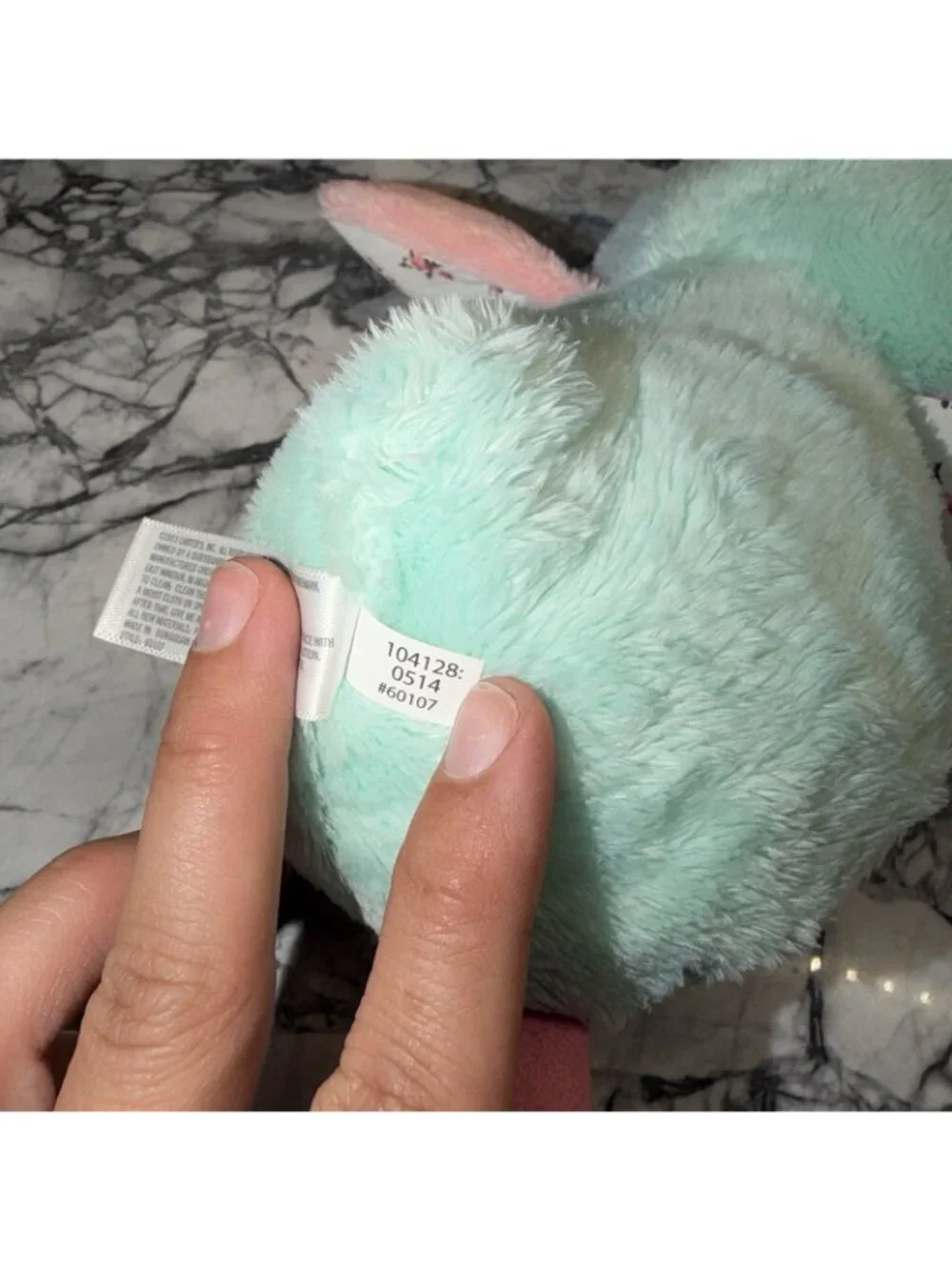 Carters Owl Plush Floral Ears Wings Pink Aqua Blue Green Bird Stuffed Animal